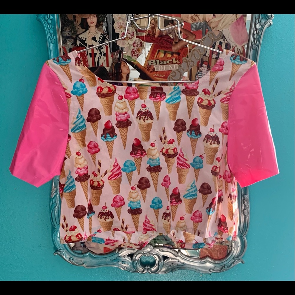 Hand made ice cream crop! NWOT